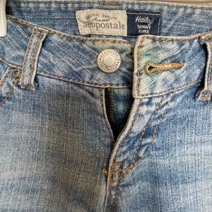 Low rise flare jeans